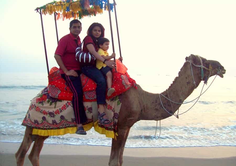 Camel ride at Somnath