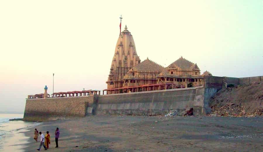 Somnath Temple from Somnath Beach